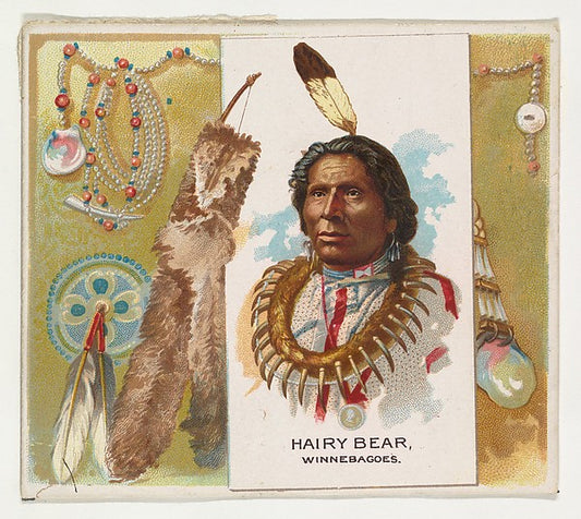 :Hairy Bear Winnebagoes from the American Indian Chiefs seri-16x12"(A3) Poster