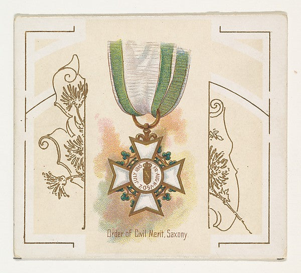 :Order of Civil Merit Saxony from the World's Decorations se-16x12"(A3) Poster