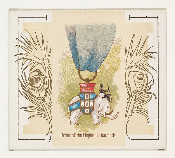 :Order of the Elephant Denmark from the World's Decorations -16x12"(A3) Poster