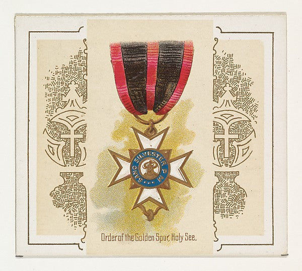 :Order of the Golden Spur Holy See from the World's Decorati-16x12"(A3) Poster