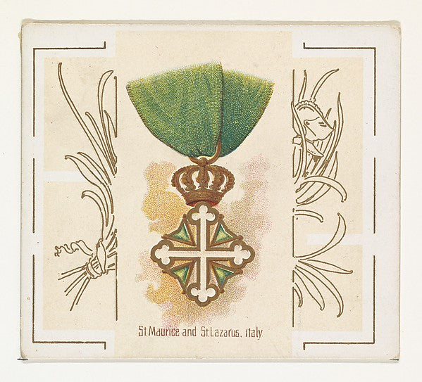 :Saint Maurice and Saint Lazarus Italy from the World's Deco-16x12"(A3) Poster