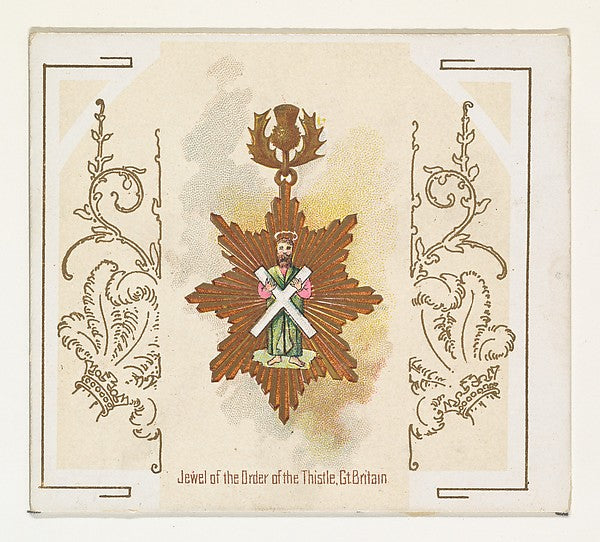 :Jewel of the Order of the Thistle Great Britain from the Wo-16x12"(A3) Poster