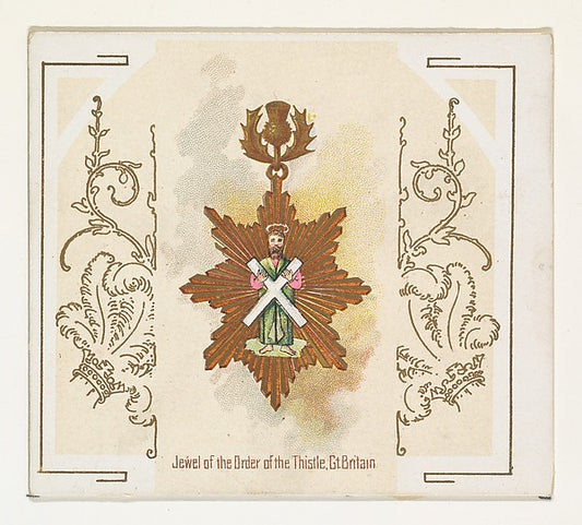 :Jewel of the Order of the Thistle Great Britain from the Wo-16x12"(A3) Poster