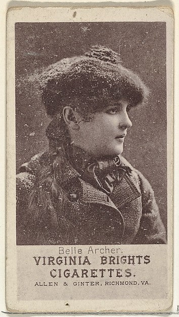 :Belle Archer from the Actresses series promoting Virginia B-16x12"(A3) Poster