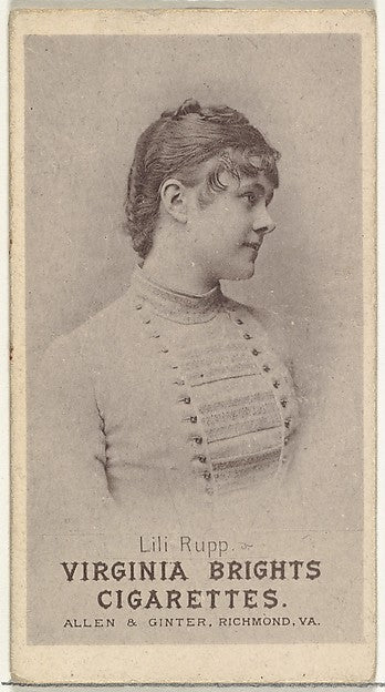 :Lili Rupp from the Actresses series promoting Virginia Brig-16x12"(A3) Poster
