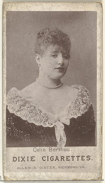 :Celia Berthou from the Actresses series promoting Dixie Cig-16x12"(A3) Poster