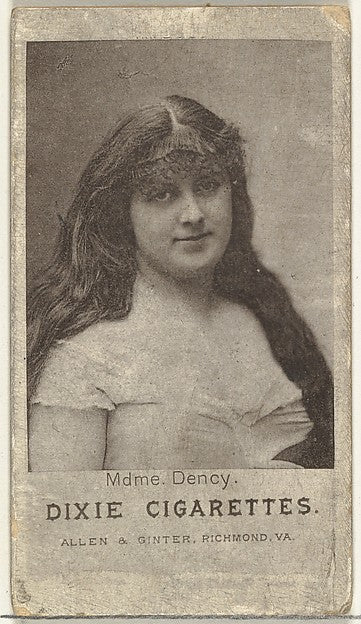 :Mdme. Dency from the Actresses series promoting Dixie Cigar-16x12"(A3) Poster