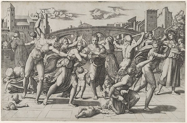 The Massacre of the Innocents c1512–13-Marcantonio Raimondi  c,  Poster Print