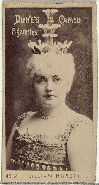 :Card Number 7 Lillian Russell from the Actors and Actresses-16x12"(A3) Poster