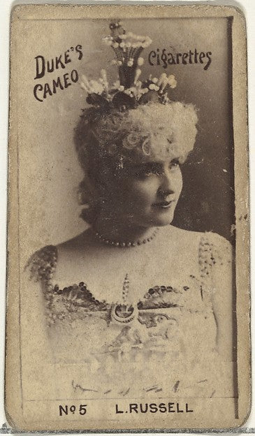 :Card Number 5 Lillian Russell from the Actors and Actresses-16x12"(A3) Poster