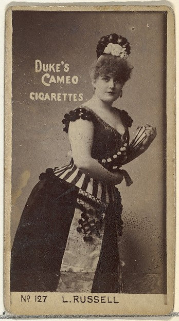 :Card Number 127 Lillian Russell from the Actors and Actress-16x12"(A3) Poster