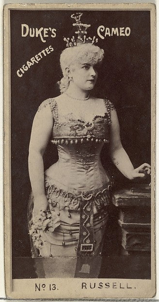 :Card Number 13 Lillian Russell from the Actors and Actresse-16x12"(A3) Poster