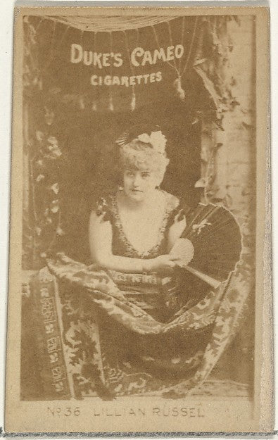 :Card Number 36 Lillian Russell from the Actors and Actresse-16x12"(A3) Poster