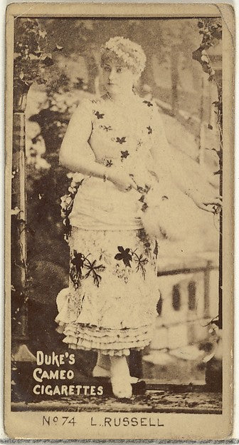 :Card Number 74 Lillian Russell from the Actors and Actresse-16x12"(A3) Poster