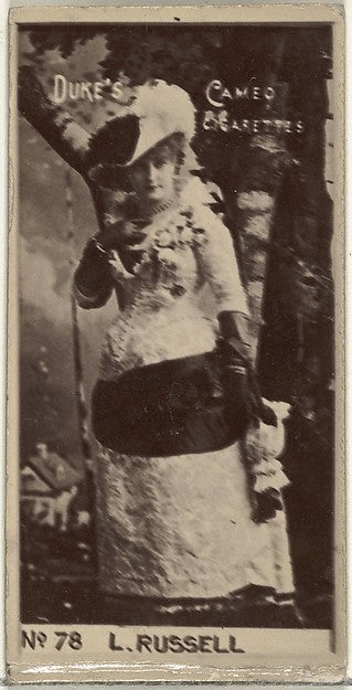 :Card Number 78 Lillian Russell from the Actors and Actresse-16x12"(A3) Poster