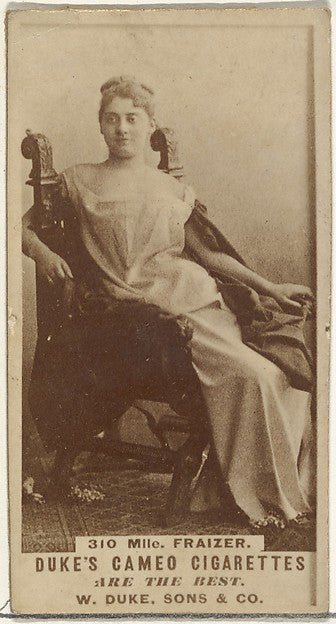 :Card Number 310 Mlle. Fraizer from the Actors and Actresses-16x12"(A3) Poster