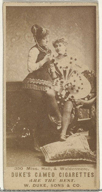 :Card Number 350 Miss Hall and Miss Waldemere from the Actor-16x12"(A3) Poster