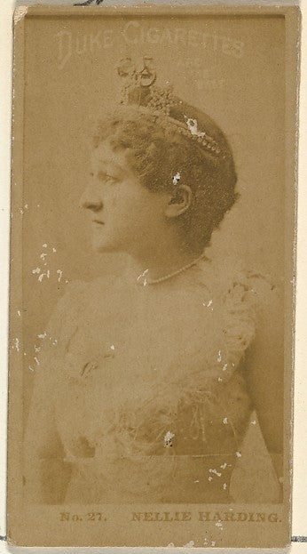:Card Number 27 Nellie Harding from the Actors and Actresses-16x12"(A3) Poster