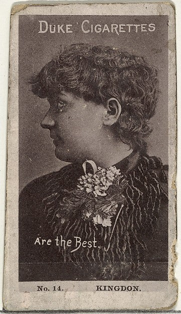 :Card Number 14 Miss Kingdon from the Actors and Actresses s-16x12"(A3) Poster