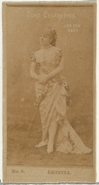 :Card Number 8 Letitia from the Actors and Actresses series -16x12"(A3) Poster