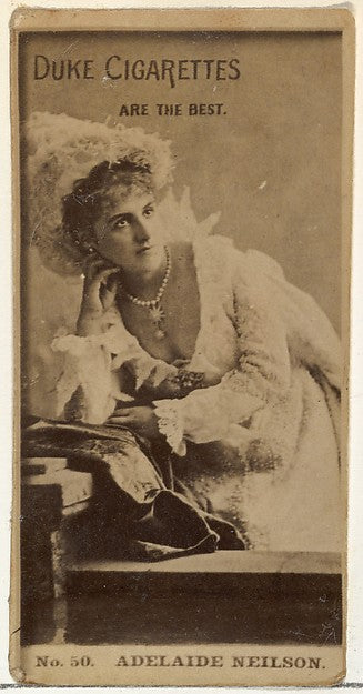 :Card Number 50 Adelaide Neilson from the Actors and Actress-16x12"(A3) Poster