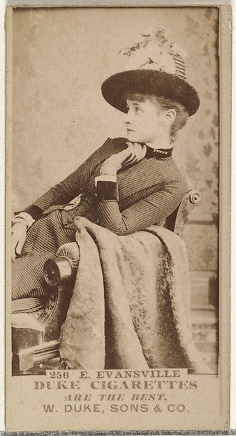 :Card Number 256 E. Evansville from the Actors and Actresses-16x12"(A3) Poster