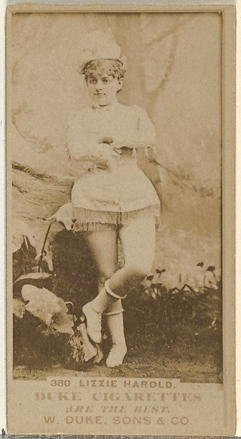 :Card Number 380 Lizzie Harold from the Actors and Actresses-16x12"(A3) Poster