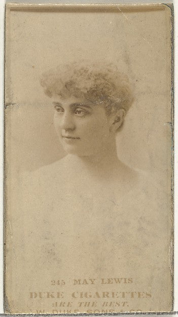 :Card Number 245 May Lewis from the Actors and Actresses ser-16x12"(A3) Poster