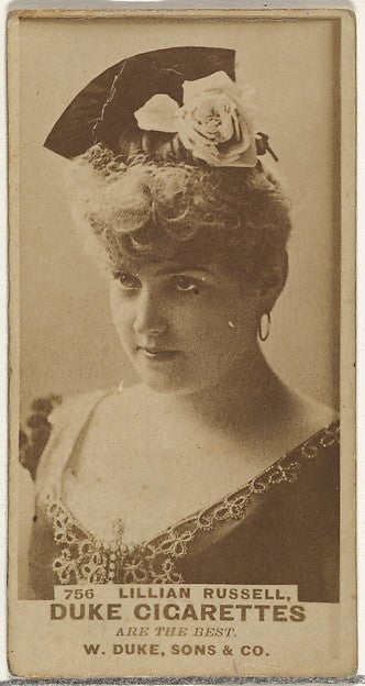 :Card Number 756 Lillian Russell from the Actors and Actress-16x12"(A3) Poster