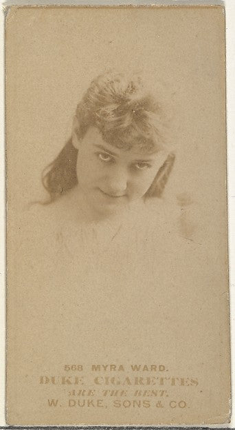 :Card Number 568 Myra Ward from the Actors and Actresses ser-16x12"(A3) Poster