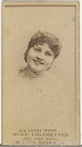 :Card Number 518 Laura Wood from the Actors and Actresses se-16x12"(A3) Poster