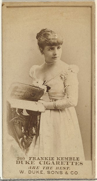 :Card Number 260 Frankie Kemble from the Actors and Actresse-16x12"(A3) Poster