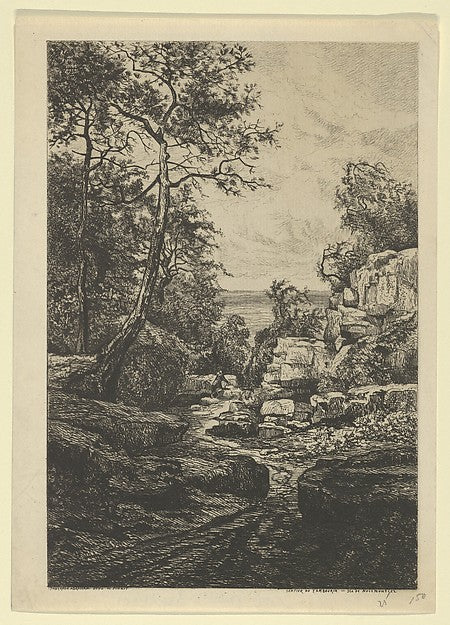 Tancrède Abraham - Sentier du Tambourin Ile de Noirmoutier 19t, Poster Print Wall Art