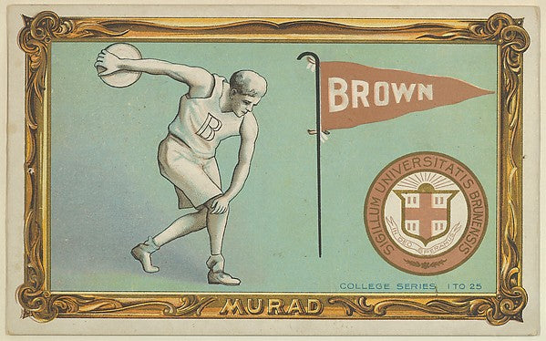 :Brown University version one part of the College Series cab-16x12"(A3) Poster