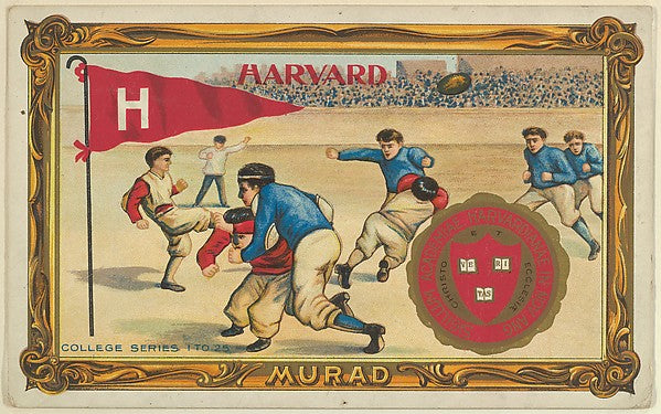 :Harvard version one part of the College Series cabinet card-16x12"(A3) Poster