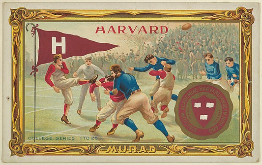 :Harvard version two part of the College Series cabinet card-16x12"(A3) Poster