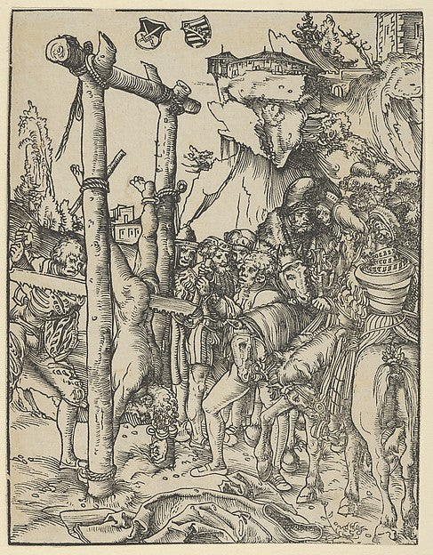 Simon  from The Martyrdom of the Twelve Apostles-Lucas Cranach,  Poster Print Wall Art