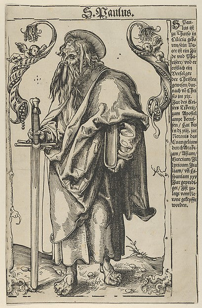 Attributed to Lucas Cranach the Elder:Paul from Christ the A-16x12"(A3) Poster