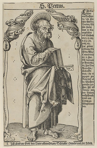 Lucas Cranach the Elder:Peter from Christ the Apostles and S-16x12"(A3) Poster