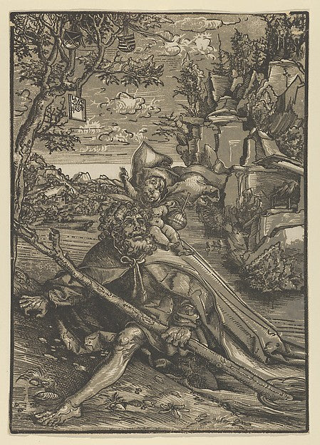Saint Christopher 1506-Lucas Cranach the Elder ,  Poster Print Wall Art
