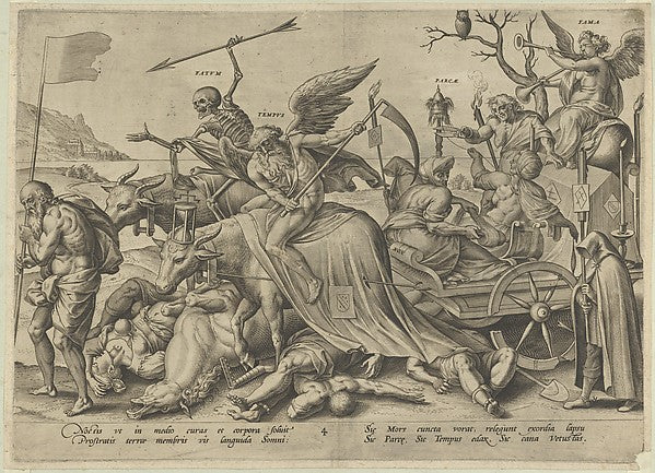 Hieronymus Wierix , After Ambrosius Francken I:Old Age from -16x12"(A3) Poster