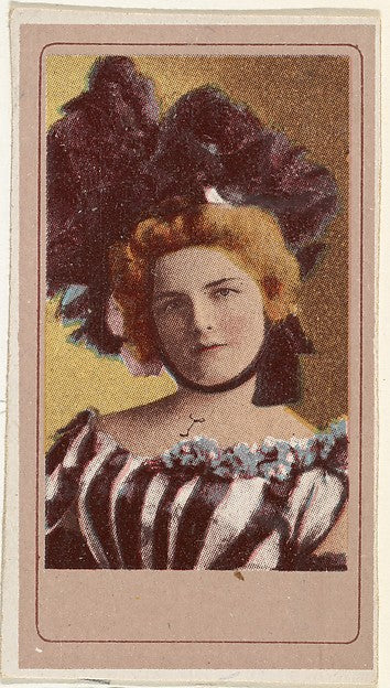 :Actress wearing black and white striped bodice from the Act-16x12"(A3) Poster