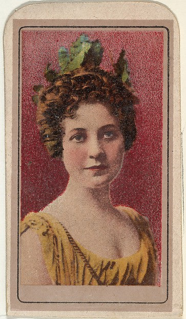:Actress wearing crown of leaves from the Actresses series i-16x12"(A3) Poster