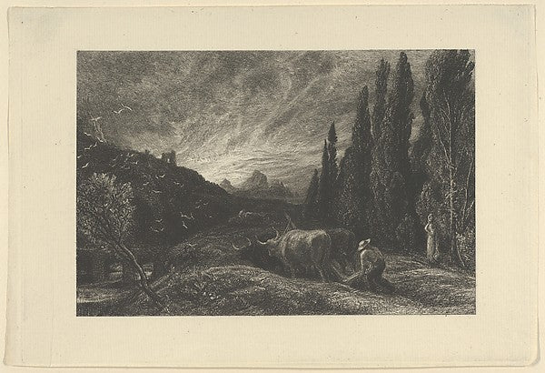 The Early Ploughman  or Morning Spread Upon the Mountains begu, Poster Print