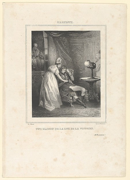 Marie Alexandre Alophe - Une maison de la rue de la Victoire 1, Poster Print Wall Art