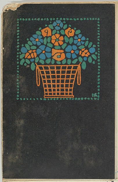 Basket of Flowers 1907-Gustav Kalhammer  Vienna), Poster Print