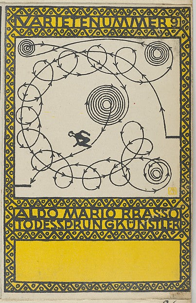 Moriz Jung Moravia 1885–1915 Manilowa ), Wiener Werkstätte - V, Poster Print Wall Art