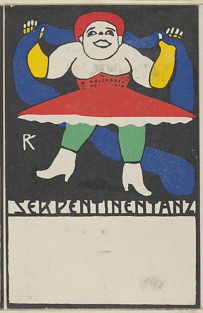 Rudolf Kalvach - Serpentine Dance 1907, Poster Print Wall Art