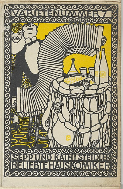 Moriz Jung Moravia 1885–1915 Manilowa ) - Variety Act 7 -  Sepp , Poster Print Wall Art