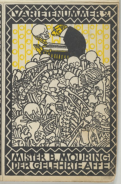 Rudolf Kalvach - Variety Act 2 -  Mister B. Mouring The Learned , Poster Print Wall Art